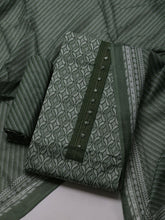 Printed Cotton Blend Unstitched Suit With Dupatta